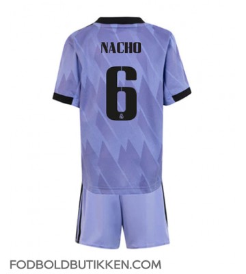 Real Madrid Nacho #6 Udebanetrøje Børn 2022-23 Kortærmet (+ Korte bukser)